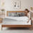 3 Inch Memory Foam Mattress Topper , Mattress Topper With Removable & Washable Polyester Cover-1701358738