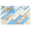 Glass/Seashell Linear Mosaic Wall Tile