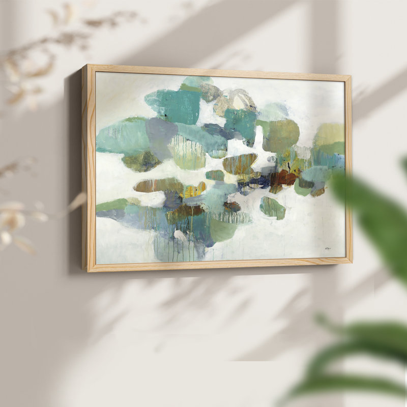 Stepping Stones -Framed Print - Restickable, Natural, 16" H x 20" W