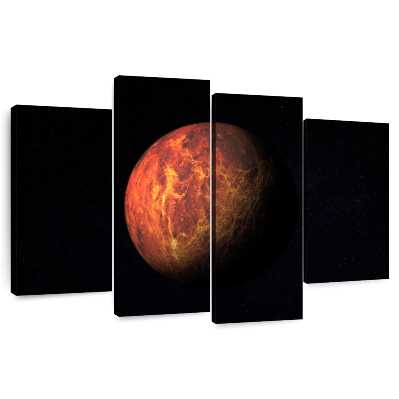 Oberle Planet Mars, 48"H x 75"W
