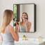 Elise 24 po L 30 po H Pharmacie rectangulaire en aluminium avec miroir, murale / encastrée Tablettes en verre-949502758-949502759