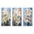 Beige And Yellow Pure Lily Beauty Whispers - Lilies Metal Wall Art Set Of 3-51492197