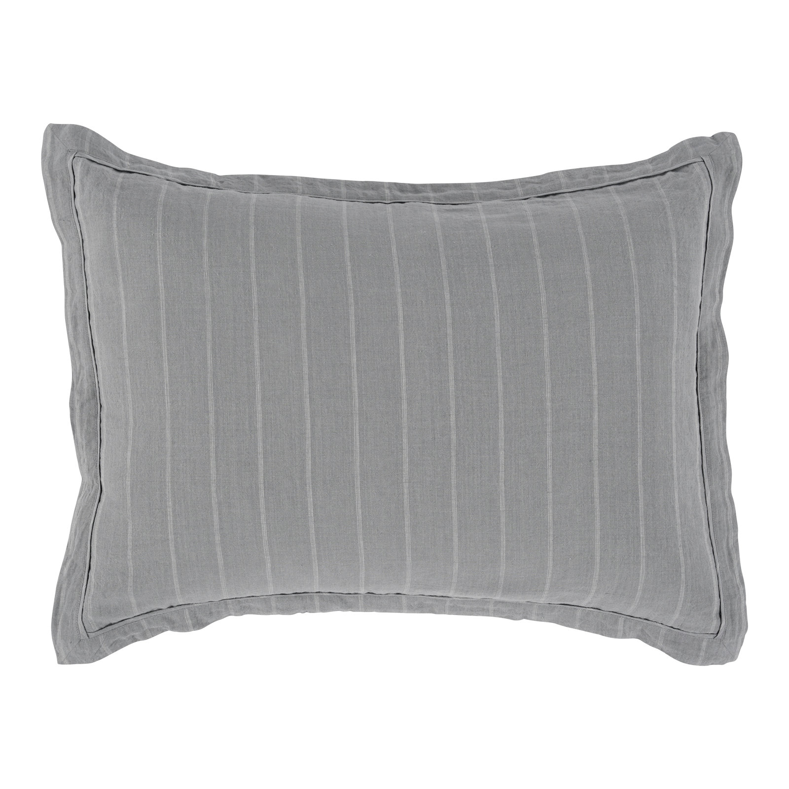 Keegan Linen Shams, Standard Sham, Sea Fog Blue