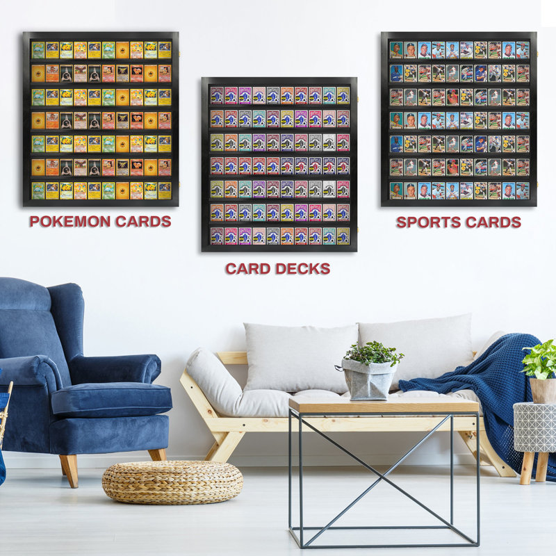 Vitrine de jeu de cartes en acrylique PENNZONI, peut contenir 70 jeux de cartes, Noyer