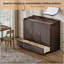 Grand lit escamotable avec chargement USB et tiroirs-130059757