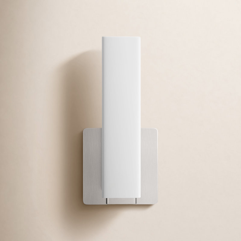 Vogue 1-Light LED Flush Mount, Brushed Nickel, 3000K, 11" H x 5" W x 3" D