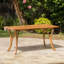 Table de salle à manger d'extérieur en bois d'acacia massif