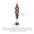 Modern layered disc vertical ambient lighting fixture