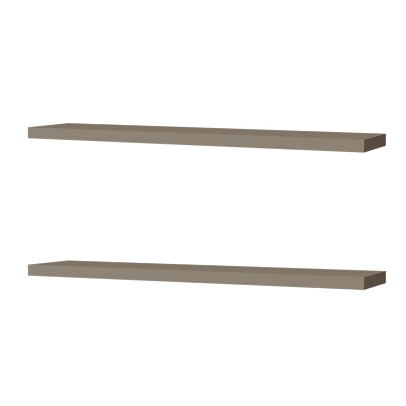 Floating Taupe Shelf For Primary Living Space - Comes With Installation Accessories Quick Ideal Home Decoration And Organization