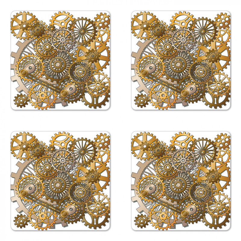 Square 4 Piece Coaster Set