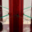 Vitrine d'angle éclairée, tablette en verre, meuble-bar avec porte en verre trempé, meuble-bar avec tablette réglable, ampoule incluse-352926400
