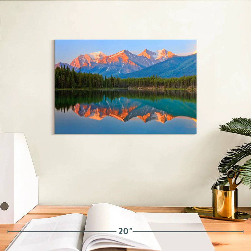 Alvord Banff Sunrise Reflection, 8" H x 12" W