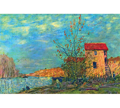 " The Loing In Moret " by Alfred Sisley