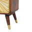 Avora Embossed 2 Drawer Chestnut Mykonos