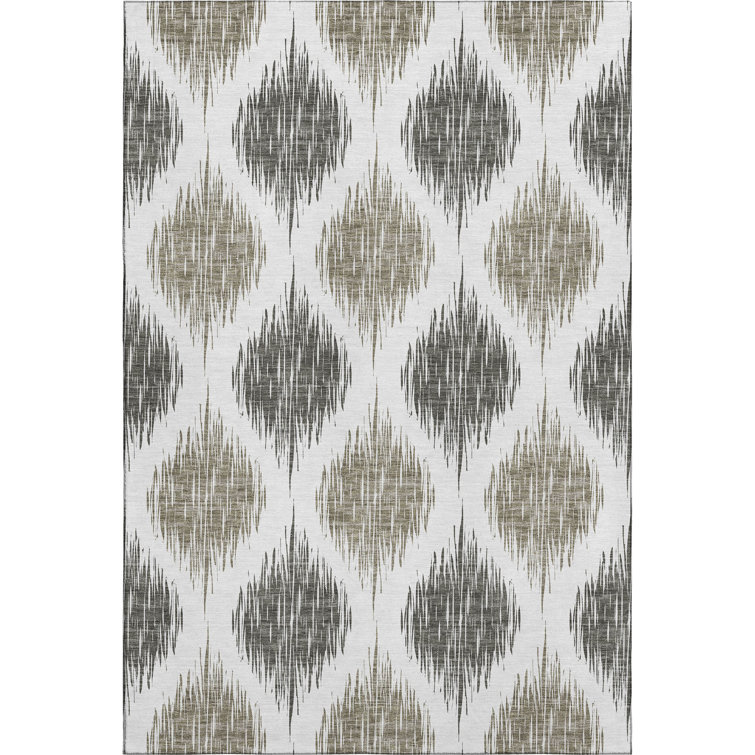 Premium Machine Washable Prisco Taupe Rug