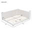 Lit plateforme tapissier grand