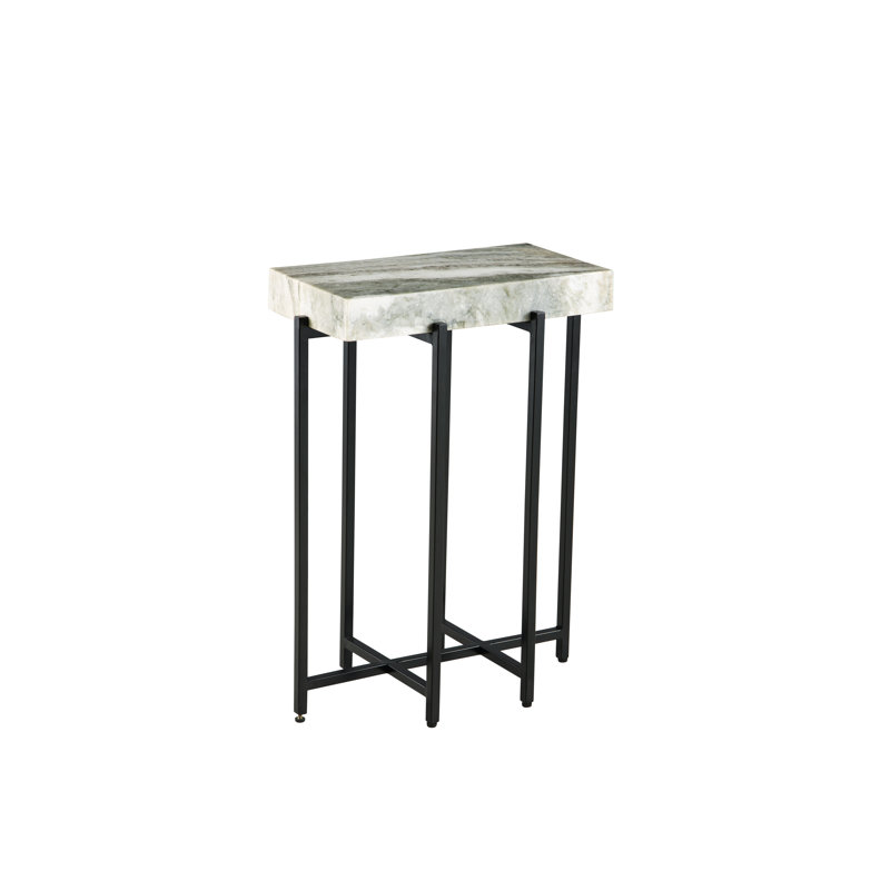 Table de bout Quinto, Gris / bronze
