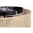 Alleghany BELLAMY 16.25 In. 3-Light 60-Watt Contemporary Black Flush Mount With Black Faux Rattan Shade-1908672519
