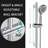12 Inch Rain Shower Head And Handheld 6-Spray Combo Set With Slide Bar-120394202