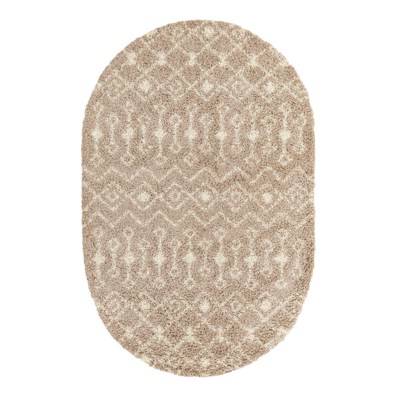 Tapis brun clair Griego, Ovale 5 pi 3 po x 8 pi