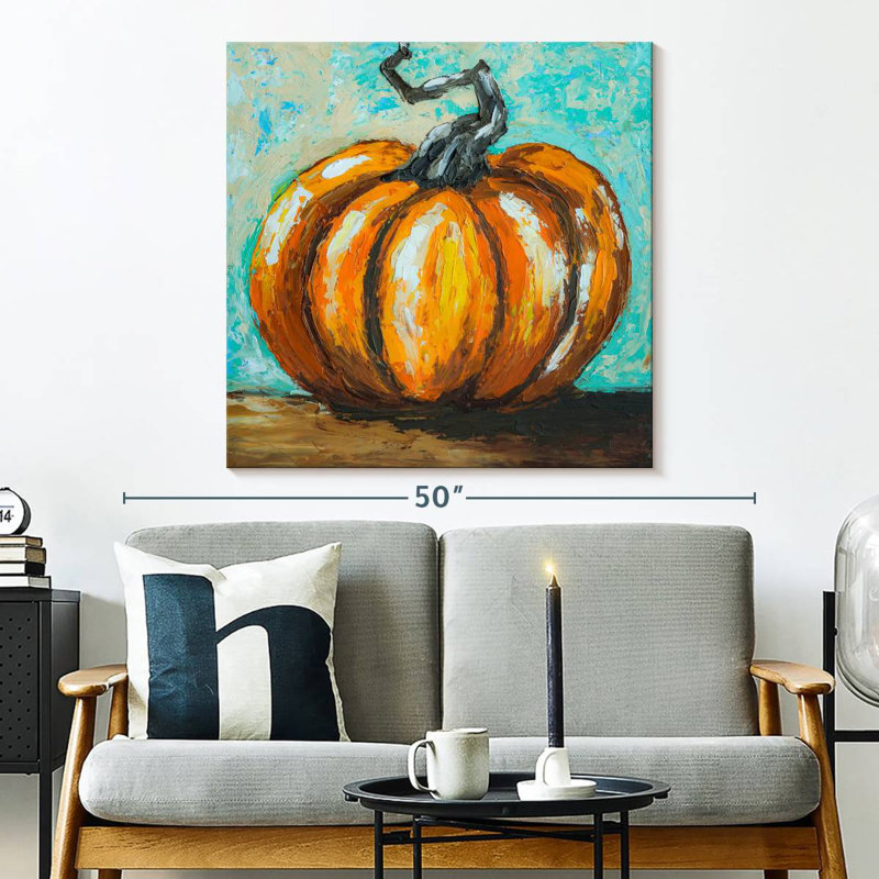 Yarlin Orange Pumpkin, 33" H x 33" W