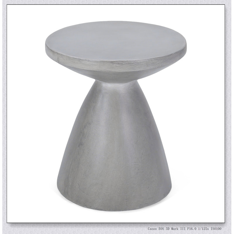 Table d'appoint d'extérieur en béton léger