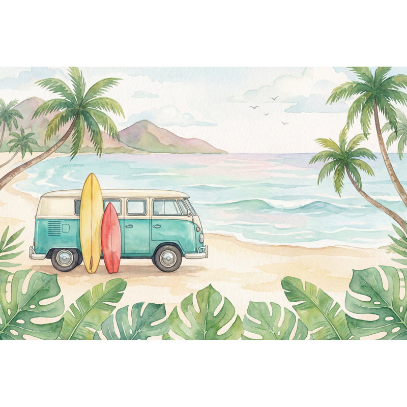 Murale de planches de surf Ocean, 120" x 96", Peler et coller