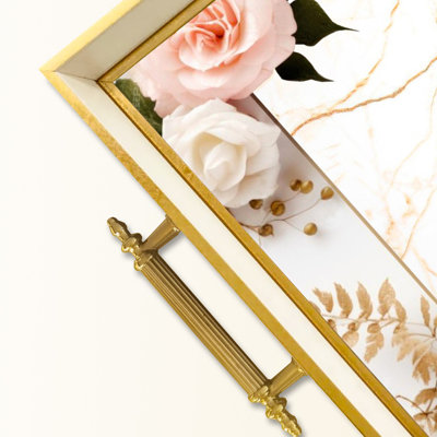 Élégant plateau en verre de 19,7 po x 11,4 po x 1,4 po | Fabrication 100% verre durable | Facile à nettoyer avec un chiffon humide | Idéal pour le service, la présentation décorative et l'organisation | Ajout élégant à la décoration intérieure