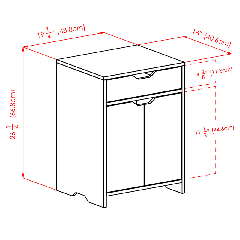 Accent Cabinet, White