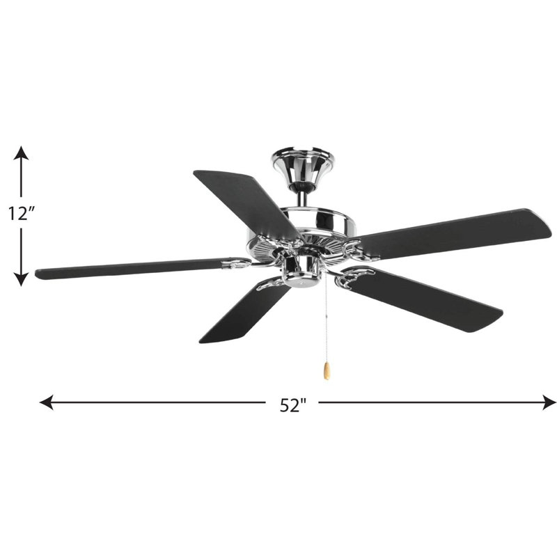 Air Pro 52'' Ceiling Fan, Chrome
