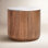 Cornelius 22" Genuine Marble End Table