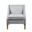 Chaise d'appoint, fauteuil d'appoint, chaise de salon avec pieds en bois massif 31 po Jazline 