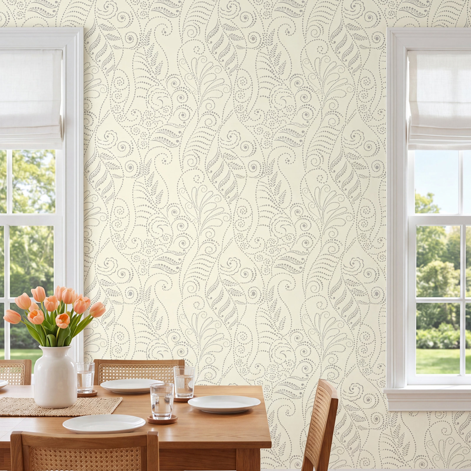 Candice Olson Breathless Modern Wallpaper, On White