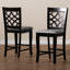 Upholstered Counter Stool with Solid Wood Frame-1195264941