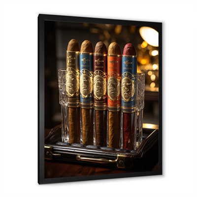 «Laella Cuban Cigars Golden I», art mural paysage de Cuba