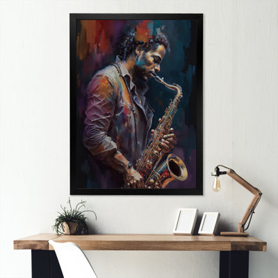 " Saxophone Player On Stage III "