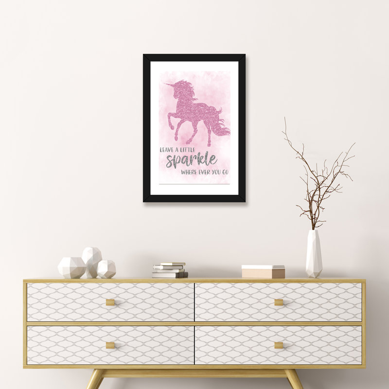 Art sparkle, H 24 po x l 16 po x P 1 po, Papier avec cadre noir