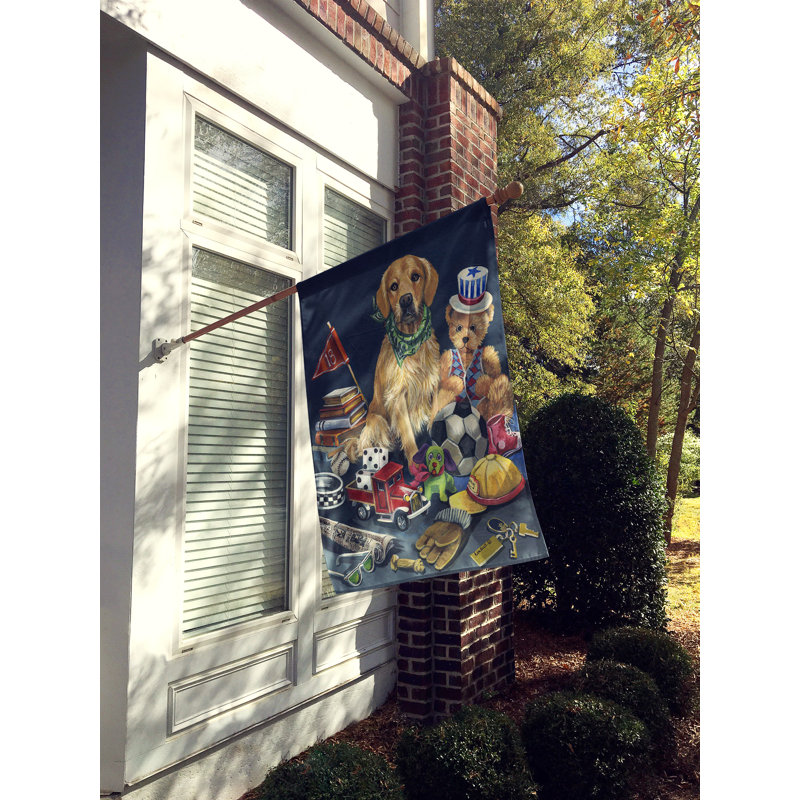 Drapeau de maison Hvidovre Sheltie Halloween en polyester à 2 faces 3 x 2 pi, Golden retriever jouets