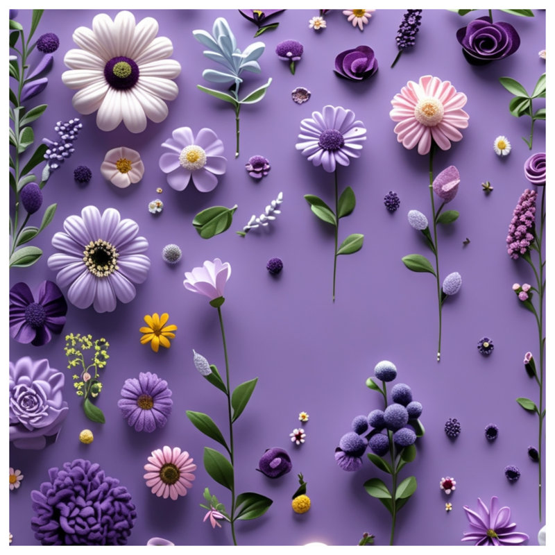 Jeté en molleton Floral Arrangement - Jetés floraux pour canapés ou lits, 50in W x 60in H