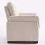 Chaise d'appoint moderne rembourrée avec base en bois massif Boucle-945884688