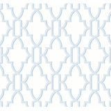 Luxe Haven Coastal Lattice 18' L x 27" W Smooth Peel and Stick Wallpaper Roll