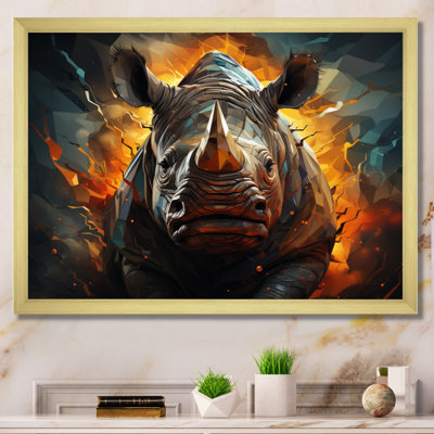 Majestic Rhino II géométrique