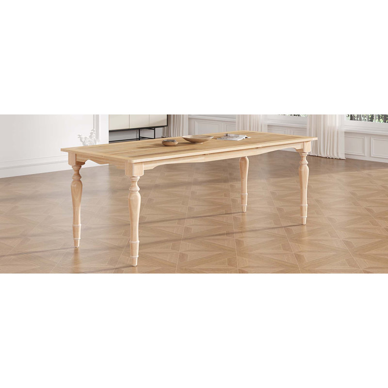 Table de salle à manger extensible 82,7 pouces avec rallonge de 23,6 pouces Vintage Traditional