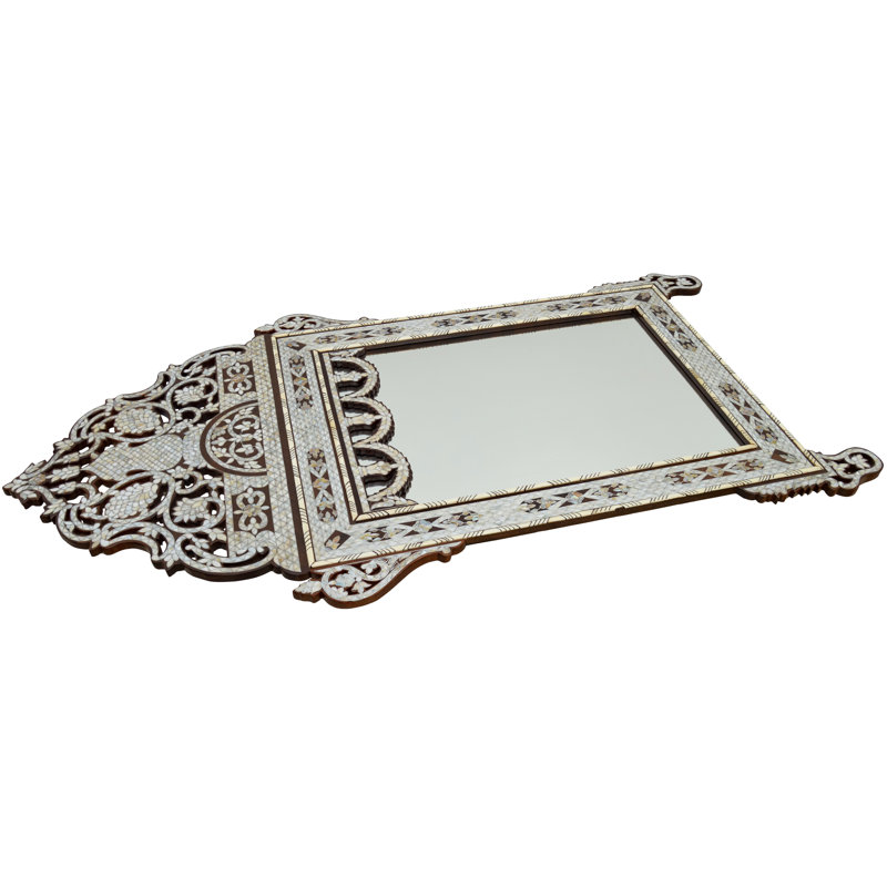 Damascene Flat Coquillage Wall Mirror