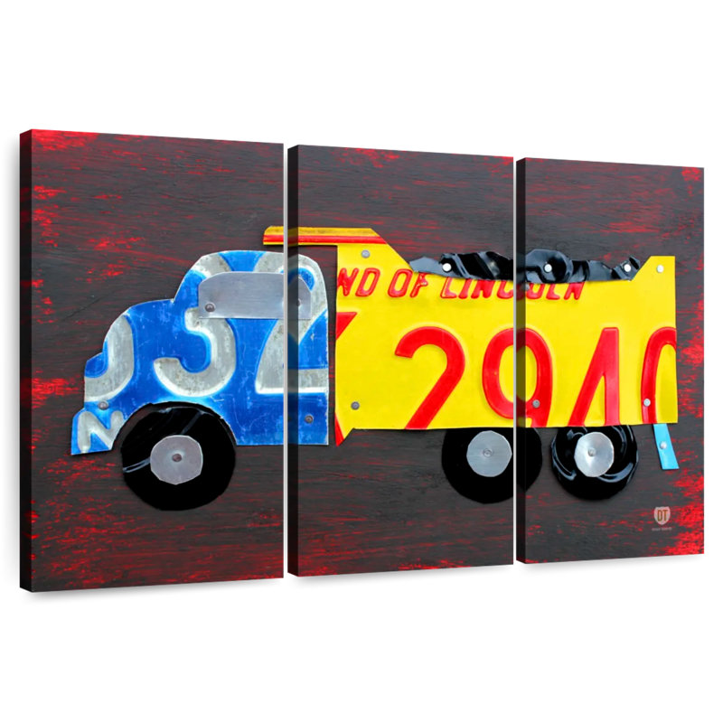 Plaques de licence de camion à benne basculante, H 32 po x l 50 po
