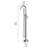 Steven 1 Handle Floor Freestanding Tub Filler with Diverter-95236171