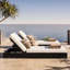 Ensemble de chaises longues d'extérieur inclinables 79 po avec coussins Leite-971686892-950680936