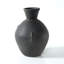 Approx.10" Earthy Gray Pottery Vase with Three Decorative Hooks