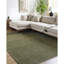 Hand Knotted Wool Area Rug in Green-312728661