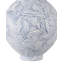 Vase moyen à plis bleus-101827968